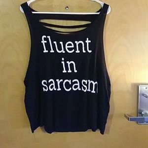Fluent in sarcasm tank